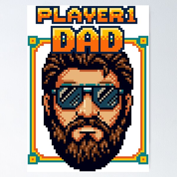 Item preview, Gamer Dad Player One Father's Day designed and sold by Coin Inserted.