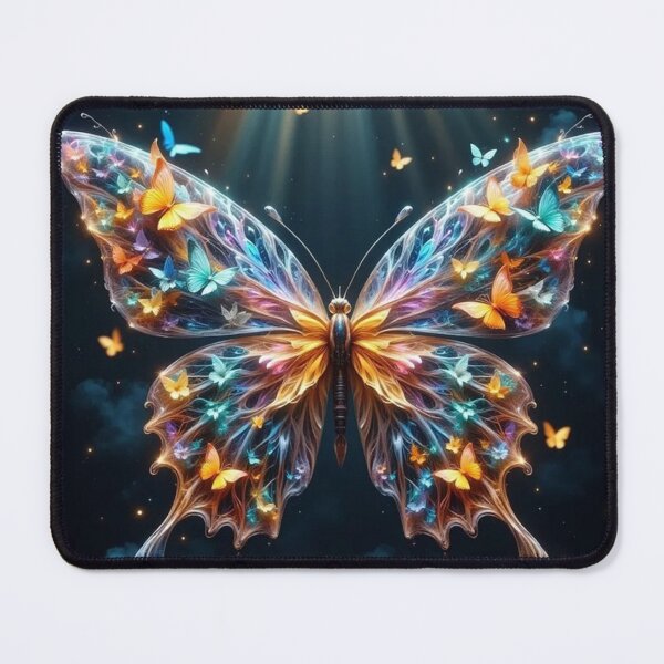 Item preview, Crystal Rainbow Butterfly with Light Beams designed and sold by Pioneer Spirit Market.