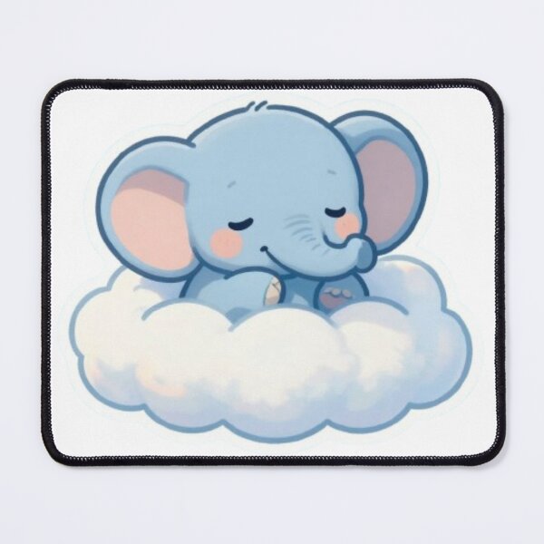Item preview, A Tiny Baby Elephant - a Soft Fluffy Cloud designed and sold by DigitfanStudio.