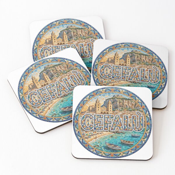 Item preview, Cefalu Sicily Mosaic Travel Sticker Souvenir Summer Edition designed and sold by Imaginarium of Chaos falcon88 .