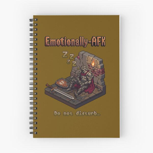 Item preview, Emotionally AFK Pixel Knight designed and sold by Coin Inserted.