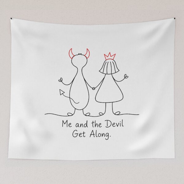 Item preview, Me and the Devil Get Along designed and sold by byMosia.
