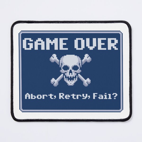 Item preview, Retro Pixel Game Over Skull designed and sold by Coin Inserted.