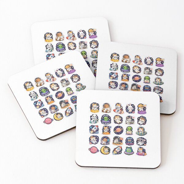 Item preview, Space Explorer Animals Sticker Pack designed and sold by FAZ-DESIGNS.