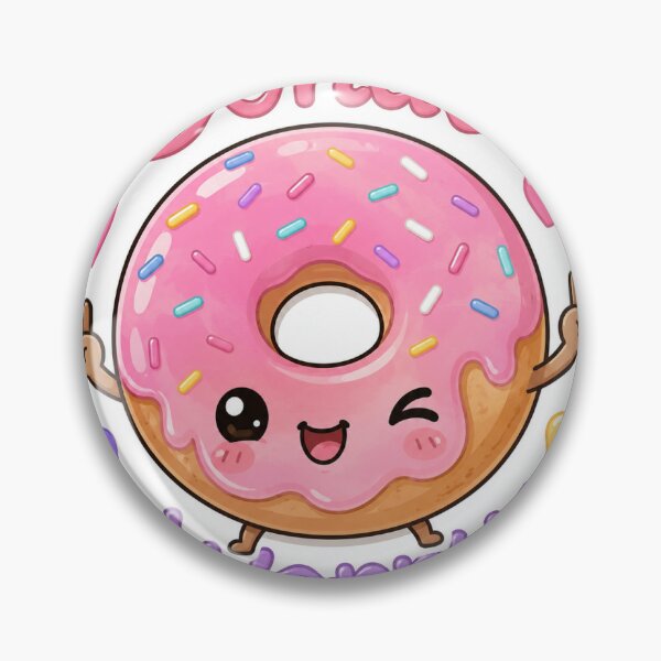 Item preview, Donut Worry Cute Donut Sticker designed and sold by happyhub786.