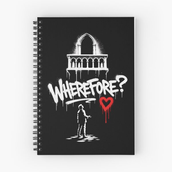 Item preview, Romeo and Juliet Wherefore Stencil Balcony Art designed and sold by Fenay Designs.
