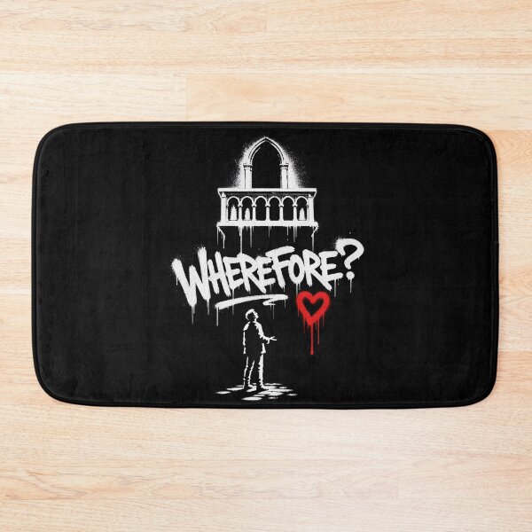 Item preview, Romeo and Juliet Wherefore Stencil Balcony Art designed and sold by Fenay Designs.