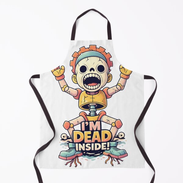 Item preview, I'm Dead Inside Shirt – Funny Skeleton Robot Meme designed and sold by SoftSproutstu.