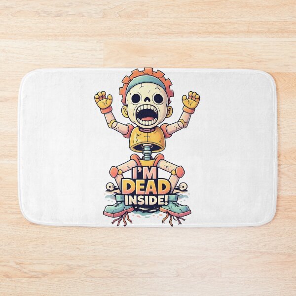 Item preview, I'm Dead Inside Shirt – Funny Skeleton Robot Meme designed and sold by SoftSproutstu.