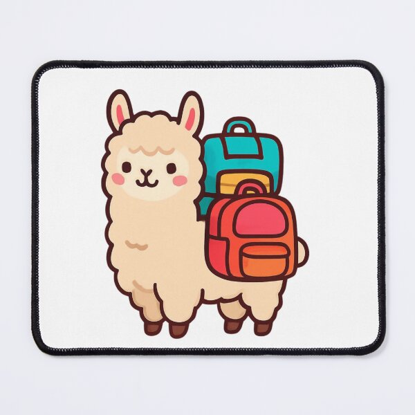 Item preview, Ready for Adventure Llama - Cute Travel Sticker designed and sold by foryouandyours.