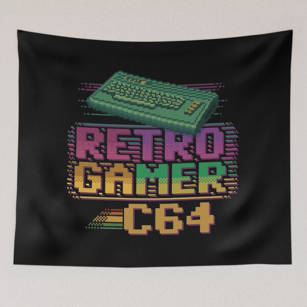 Item preview, Retro Gamer C64 Pixel Art Tee | Vintage 8-Bit Computer Gaming Design designed and sold by Coin Inserted.