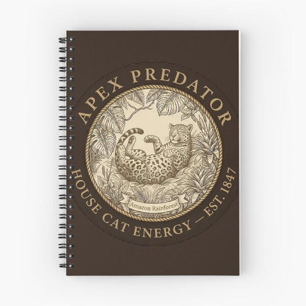 Item preview, Apex Predator House Cat Energy Jaguar Club Humor Badge designed and sold by CalmCapy Co.