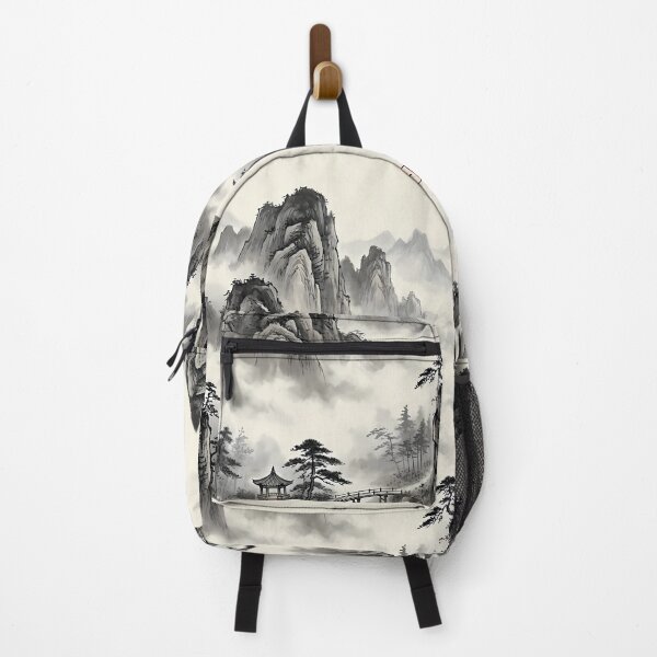 Item preview, Misty Mountain Serenity - Traditional Zen Landscape Art | SOO studio73 designed and sold by SOOstudio73.