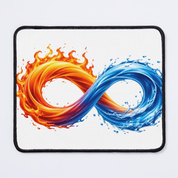 Item preview, Symbol of the infinity of fire and water: elemental balance energy design designed and sold by FusiTink.