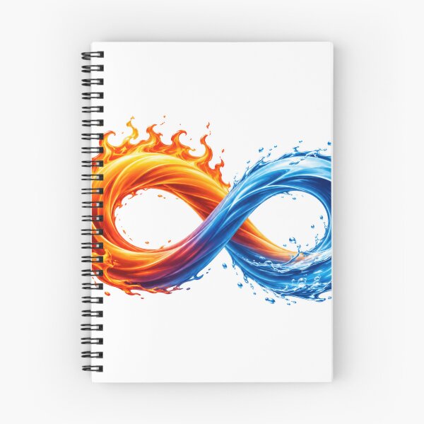 Item preview, Symbol of the infinity of fire and water: elemental balance energy design designed and sold by FusiTink.