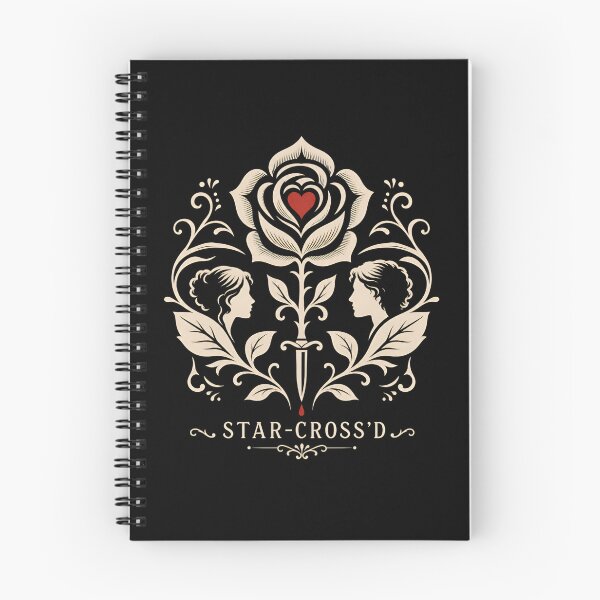 Item preview, Star-Cross'D Crest Symmetrical Rose Profiles Art designed and sold by Fenay Designs.