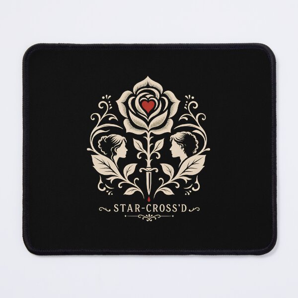 Item preview, Star-Cross'D Crest Symmetrical Rose Profiles Art designed and sold by Fenay Designs.