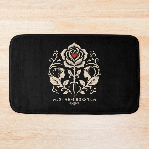 Item preview, Star-Cross'D Crest Symmetrical Rose Profiles Art designed and sold by Fenay Designs.