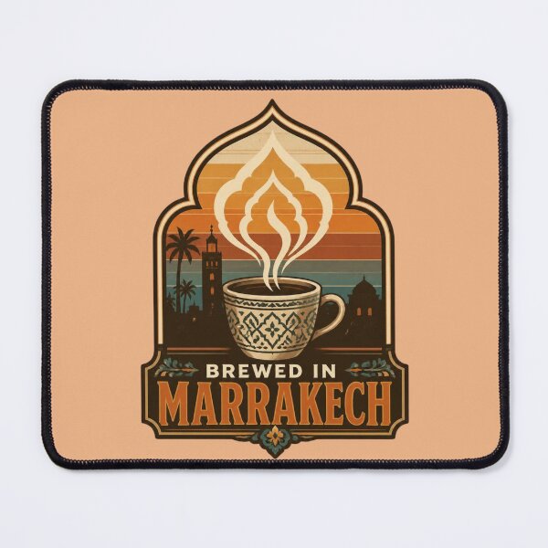 Item preview, Brewed in Marrakech – Moroccan Coffee Vibes designed and sold by ABLAT-CREATIONS.