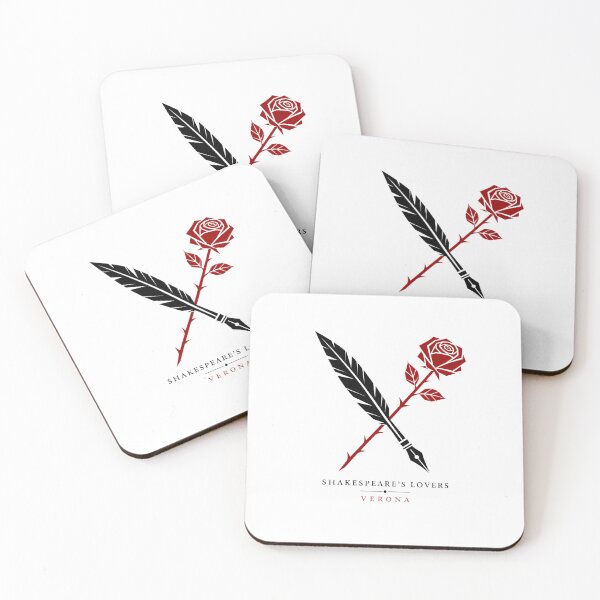 Item preview, Shakespeare's Lovers Verona Crossed Rose Quill Art designed and sold by Fenay Designs.