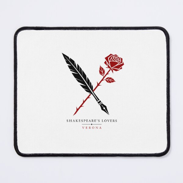 Item preview, Shakespeare's Lovers Verona Crossed Rose Quill Art designed and sold by Fenay Designs.