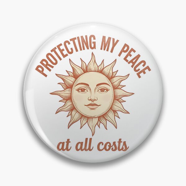 Item preview, Protecting My Peace At All Costs Retro Boho designed and sold by GallaresDesign.