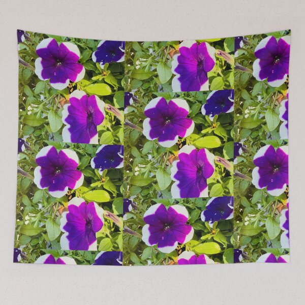 Item preview, Purple and White Bi-Color Petunia Flowers designed and sold by BalkanBloom.