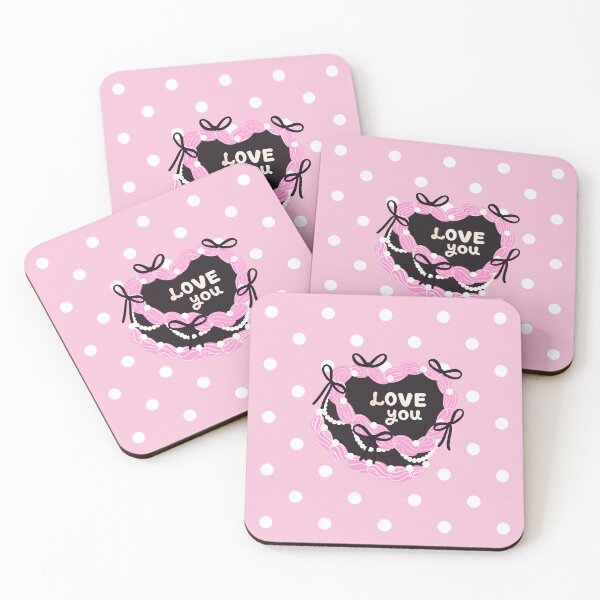 Item preview, love you cake kawaii pastel goth pink frosting  designed and sold by pasteldreams26.