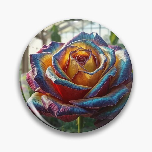 Item preview, Rainbow Multicolor Rose in Greenhouse designed and sold by Pioneer Spirit Market.