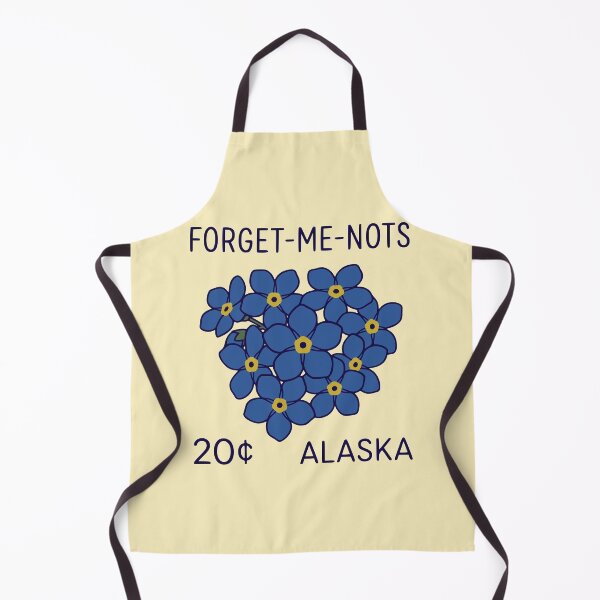 Item preview, Vintage Alaska Forget-Me-Not State Flower Stamp designed and sold by Imaginationbeyond.