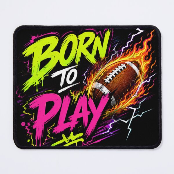 Item preview, Born To Play Football Graffiti Design | Neon Soccer Ball Flames Streetwear designed and sold by DoneAndDusted.
