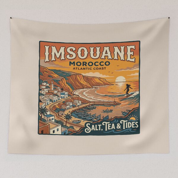 Item preview, Imsouane Morocco, Surf, Tea & Atlantic Coastal Vibes designed and sold by bihtti.