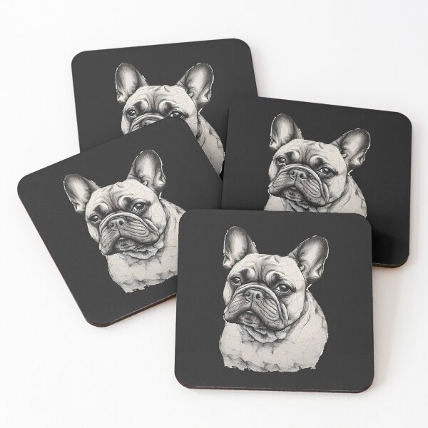 Item preview, Geometric French Bulldog – Modern Pet Art designed and sold by Tklezardesigns.