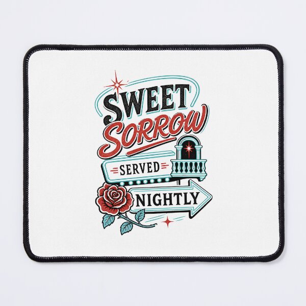 Item preview, Sweet Sorrow Neon Sign Retrowave Romeo and Juliet Art designed and sold by Fenay Designs.