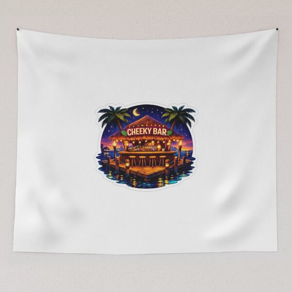 Item preview, Cheeky Bar – Tropical Tiki Night designed and sold by celestialseastc.