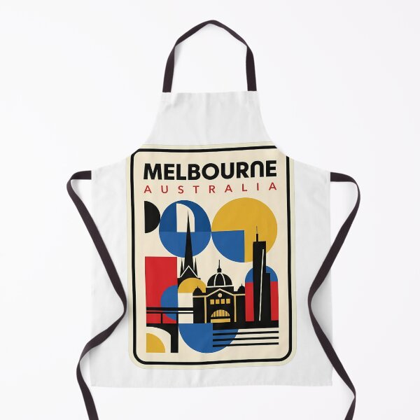 Item preview, Retro Melbourne Australia Geometric Skyline Cityscape designed and sold by k3rstman1.