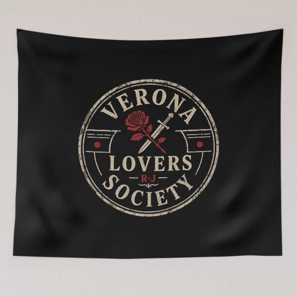 Item preview, Verona Lovers Society Vintage Distressed Stamp Graphic designed and sold by Fenay Designs.
