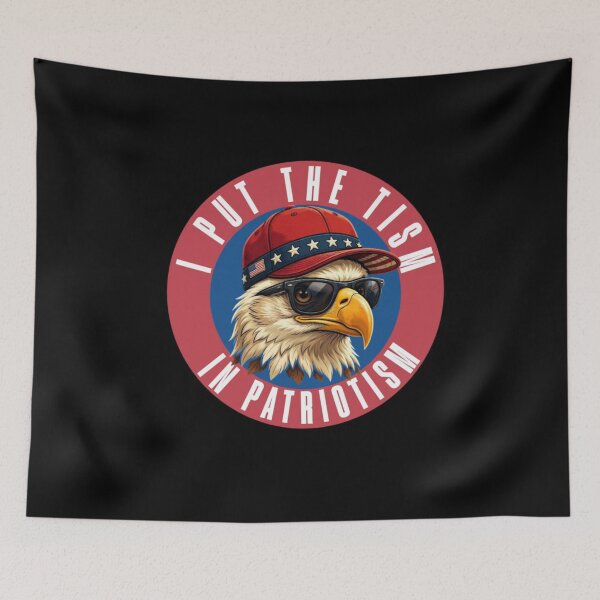 Item preview, I Put The Tism in Patriotism Athletic Eagle designed and sold by TheEndDesign.