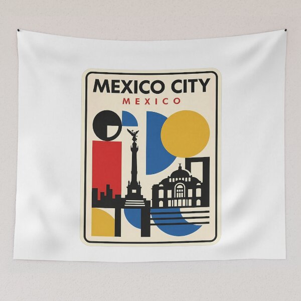Item preview, Mexico City Vintage Geometric Travel Architecture designed and sold by k3rstman1.
