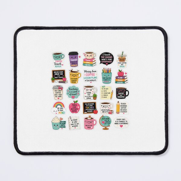 Item preview, Motivational Coffee Teacher Sticker Pack designed and sold by FAZ-DESIGNS.