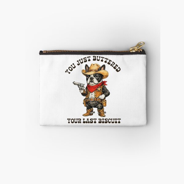 Item preview, You've Just Buttered Your Last Biscuit Funny Cowboy Dog designed and sold by OddPopARt.