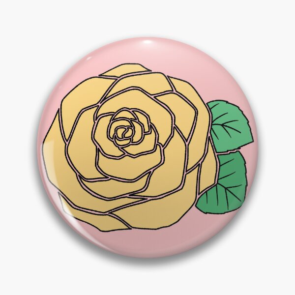 Item preview, Yellow Rose Flower With Green Leaves Illustration designed and sold by ubborn.