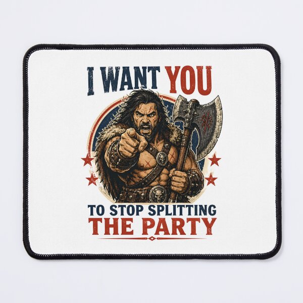 Item preview, I Want You To Stop Splitting The Party Barbarian Graphic designed and sold by Fenay Designs.