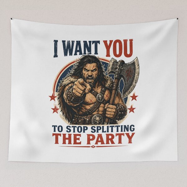 Item preview, I Want You To Stop Splitting The Party Barbarian Graphic designed and sold by Fenay Designs.