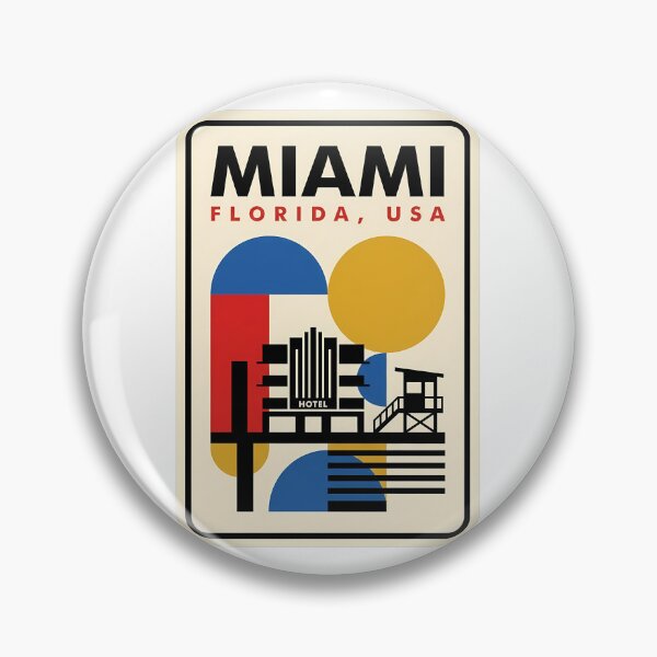 Item preview, Retro Miami Florida Art Deco Geometric Beach designed and sold by k3rstman1.