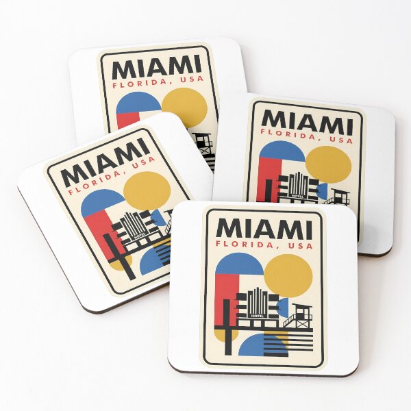 Item preview, Retro Miami Florida Art Deco Geometric Beach designed and sold by k3rstman1.
