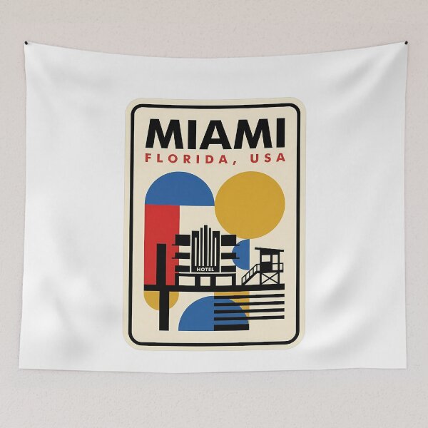 Item preview, Retro Miami Florida Art Deco Geometric Beach designed and sold by k3rstman1.