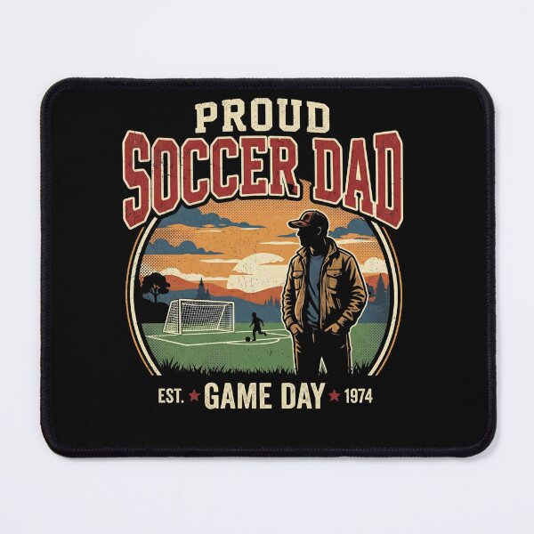 Item preview, Proud Soccer Dad – Retro Game Day Soccer Parent Shirt designed and sold by Pigmentra.