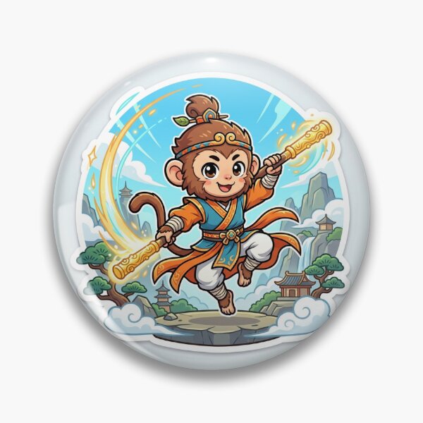 Item preview, Chibi Monkey Cultivator Anime Sticker designed and sold by uegi.