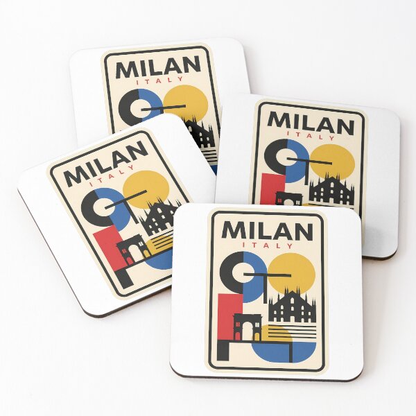 Item preview, Milan Italy Geometric Bauhaus Travel Poster Style designed and sold by k3rstman1.